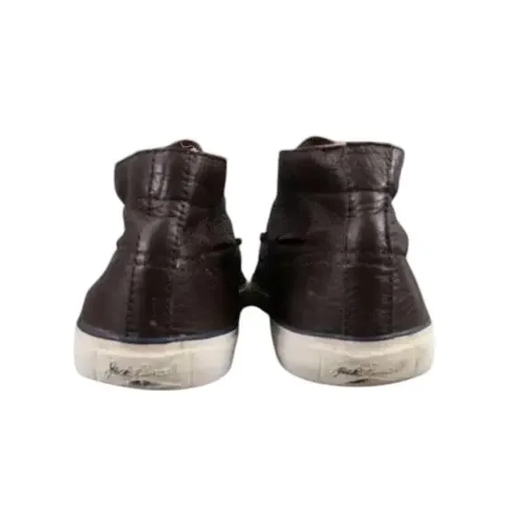 Converse Shoes Mens 8.5 Sneakers Jack Purcell Boat Mid Leather Brown Womens 10 - Picture 6 of 15